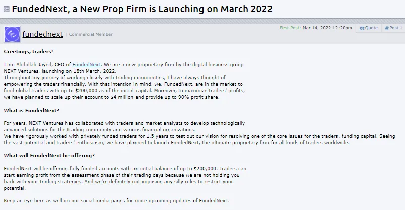 FundedNext Education & Support for traders 