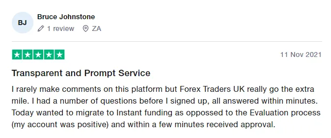 FTUK Traders’ Comments about FTUK 