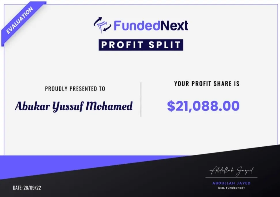 FundedNext Payment proof 