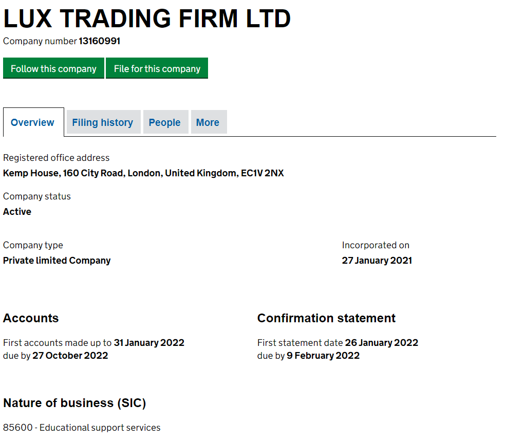Lux Trading Firm Who are Lux Trading Firm?