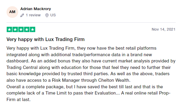Lux Trading Firm Traders’ Comments about Lux Trading Firm 