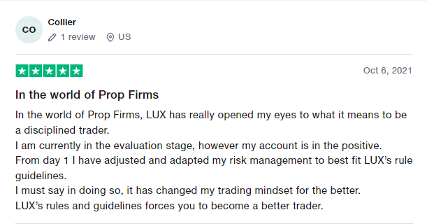 Lux Trading Firm Traders’ Comments about Lux Trading Firm 