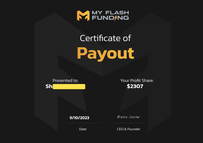 MyFlashFunding Payment proof