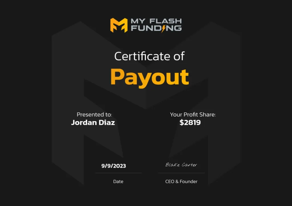 MyFlashFunding Payment proof
