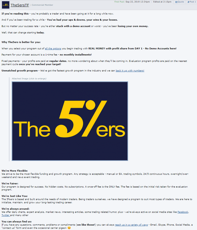 The5%ers Education & Support for traders