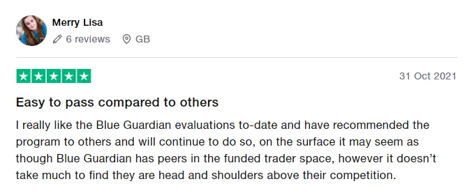 Blue Guardian 12 Blue Guardian Traders’ Comments about Blue Guardian