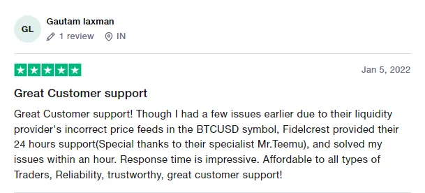 Fidelcrest Traders’ comments about Fidlecrest