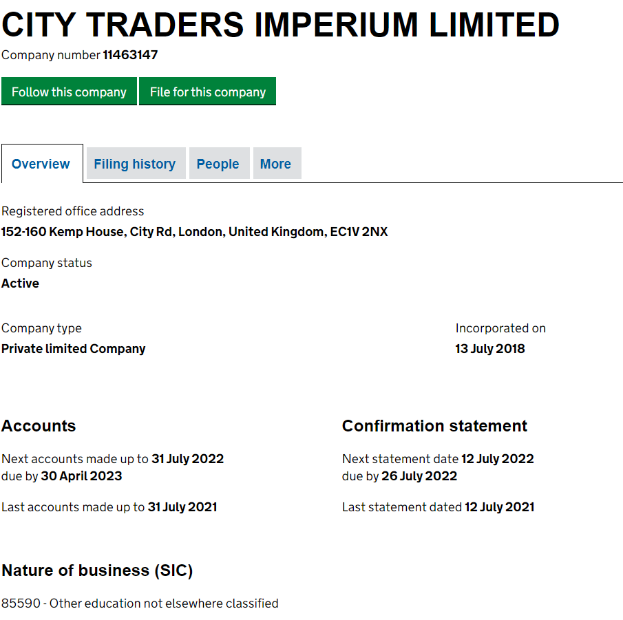  City Traders Imperium Who are City Traders Imperium? 