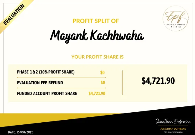 Forex Prop Firm Payment proof 