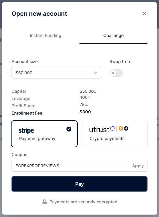 Finotive Funding 5% discount & profit split increase 