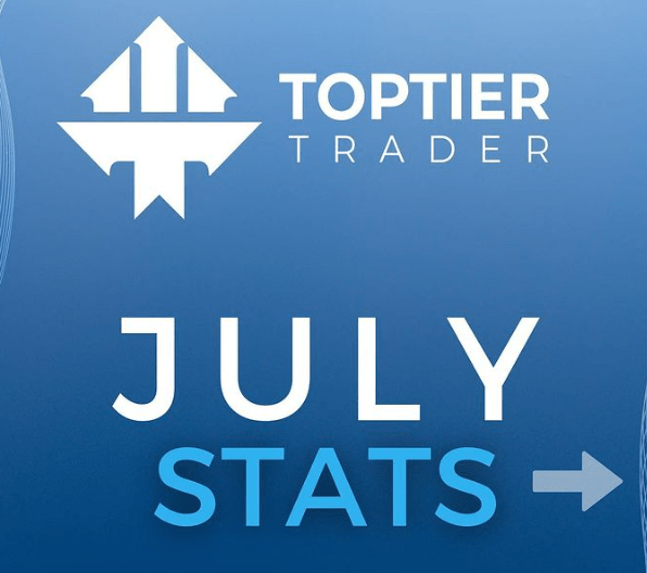 Top Tier Trader's July 2022 Trading Statistics 1 Top Tier Trader July statistics