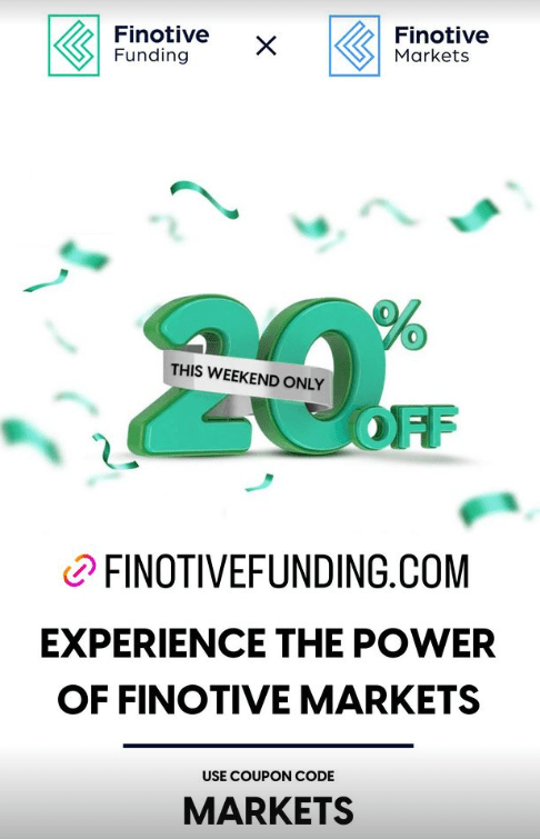 Finotive Funding Offers Limited 20% Discount on All Funding Programs 1 Finotive Funding limited 20% discount code!