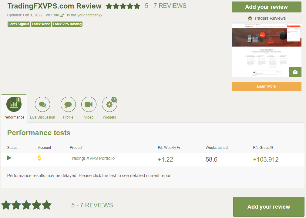  VPS Review: Trading Fx VPS