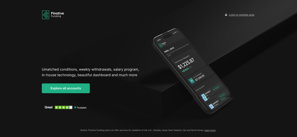 Finotive Funding 5% Discount + 5% Profit Split Increase!
