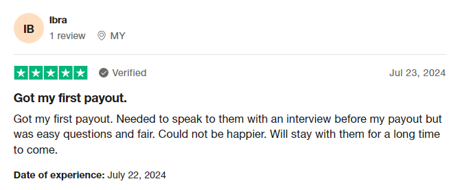 Trustpilot Feedback 
