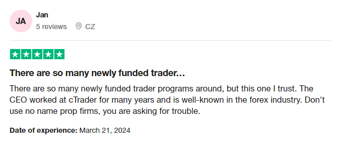 Trustpilot Feedback 